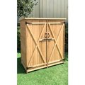 Almo Fulfillment Services Llc Hanover Wooden Storage Shed, 52-4/5" x 19-1/5" x 58-2/5" Natural HANWS0101-NAT